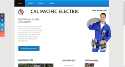 Desktop Screenshot of calpacificelectric.com